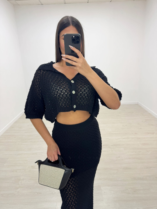 CONJUNTO CROCHET NEGRO
